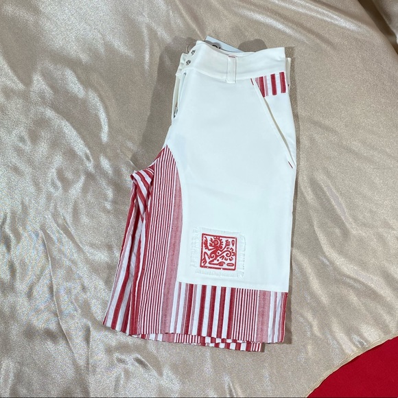 BLUE D’AZUR France shorts Bermuda white red - Picture 8 of 11